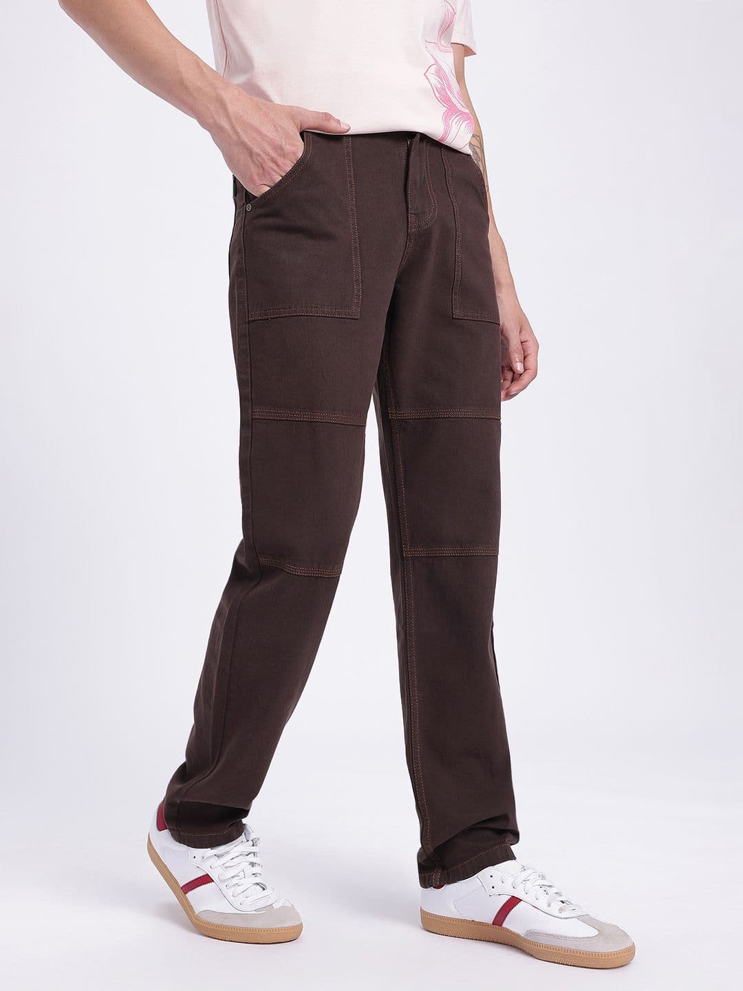 glitchez Men Paneled Strap Detail Regular Fit Jeans thumbnail 6