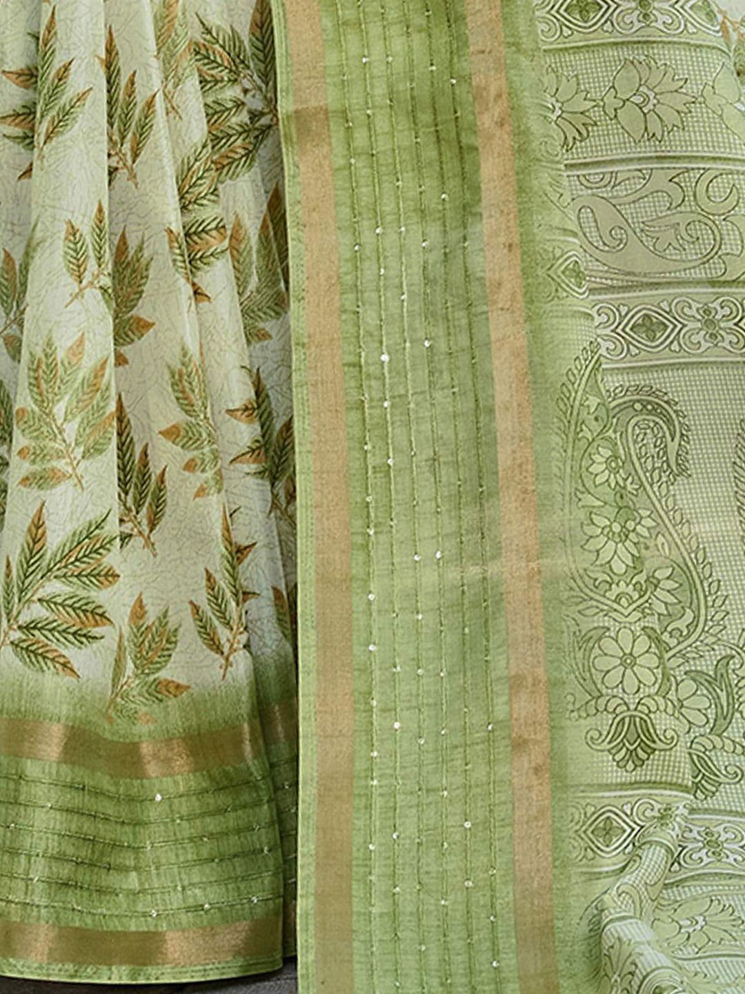 KALINI Ethnic Motifs Zari Silk Cotton Saree thumbnail 2