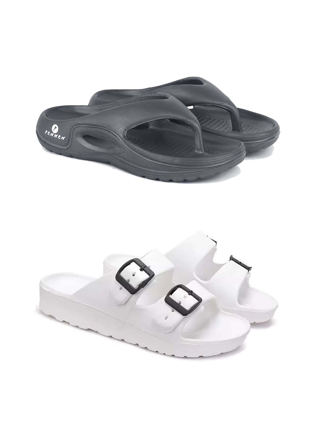 PENNEN Men Set Of 2 High Quality & Soft Thong Flip-Flops & Sliders - view 1