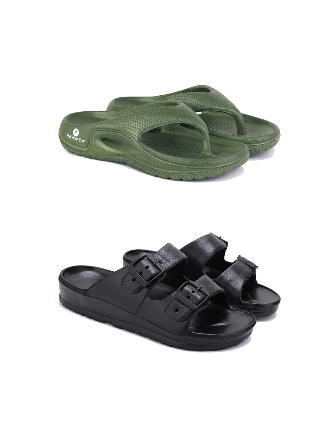 PENNEN Men Set Of 2 Soft & Lightweight Flip Flops - view 1