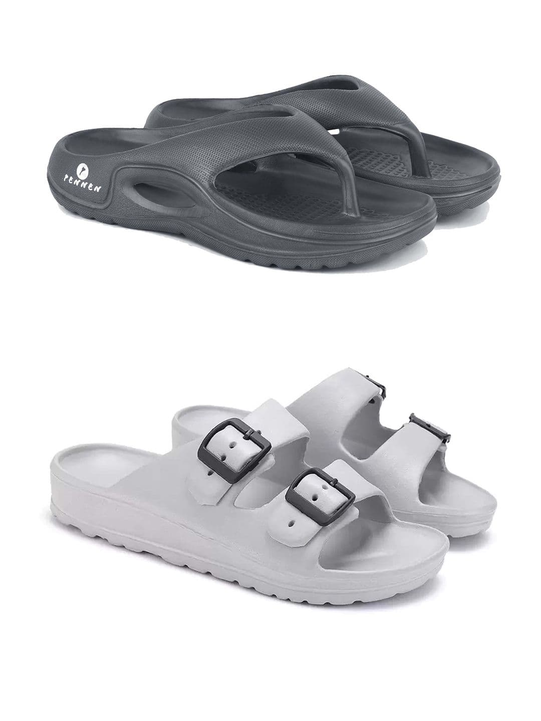 PENNEN Men Set Of 2 Thong Flip-Flops & Sliders thumbnail 2