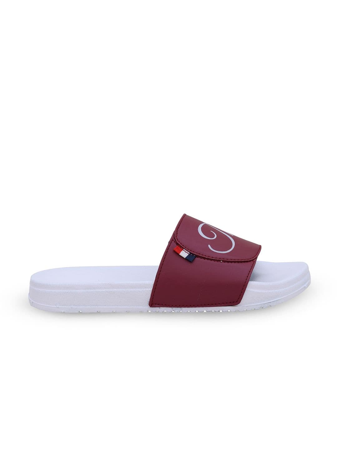 PERY PAO Stylish Typography Printed Cushioned Footbed Sliders thumbnail 4