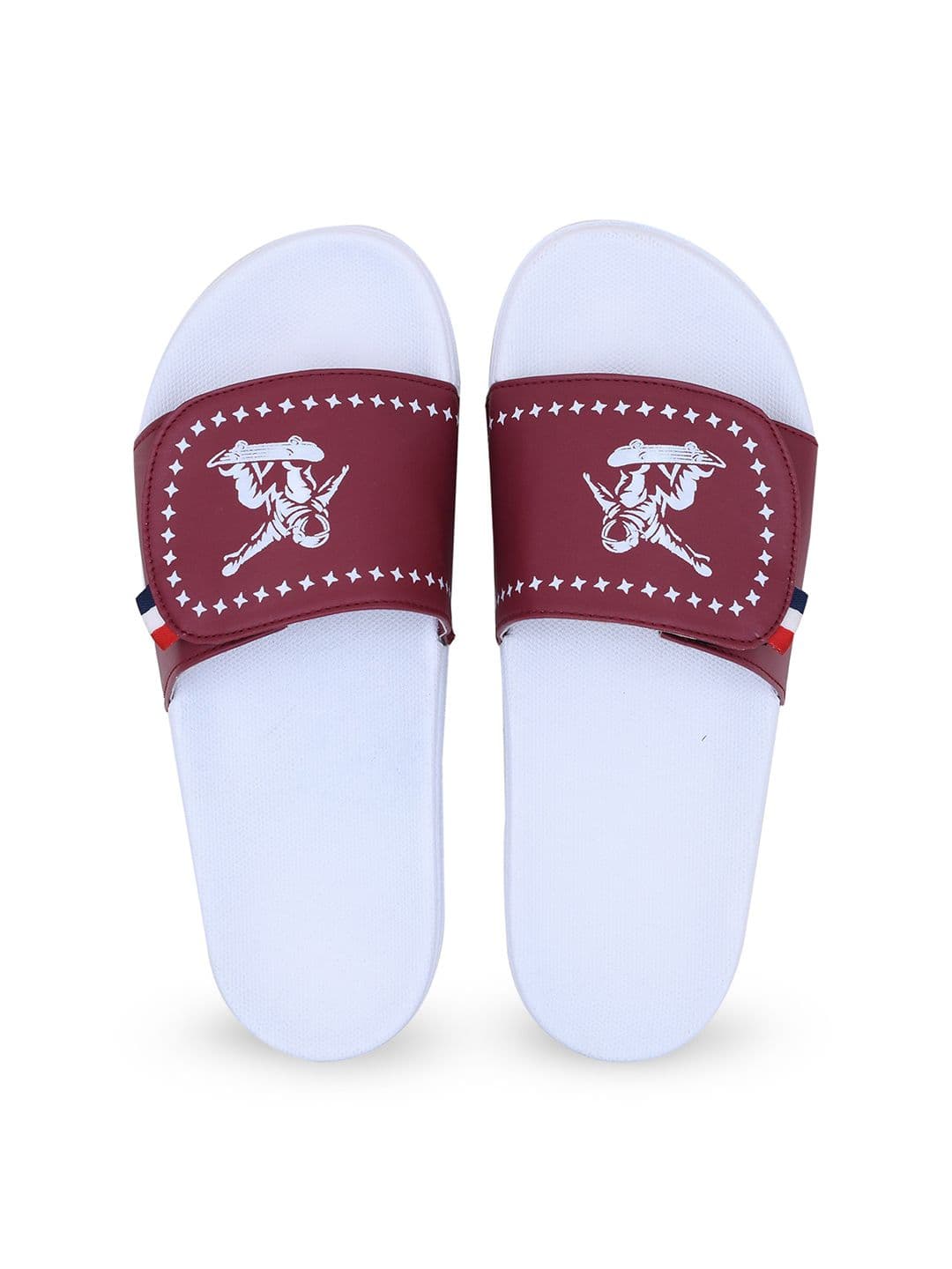 PERY PAO Stylish Graphic Printed Cushioned Footbed Sliders thumbnail 3