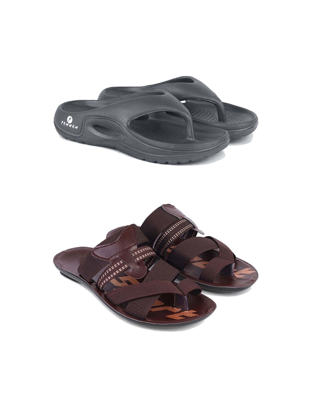 PENNEN Men Set Of 2 Anti-Skid Thong Flip-Flops - view 1
