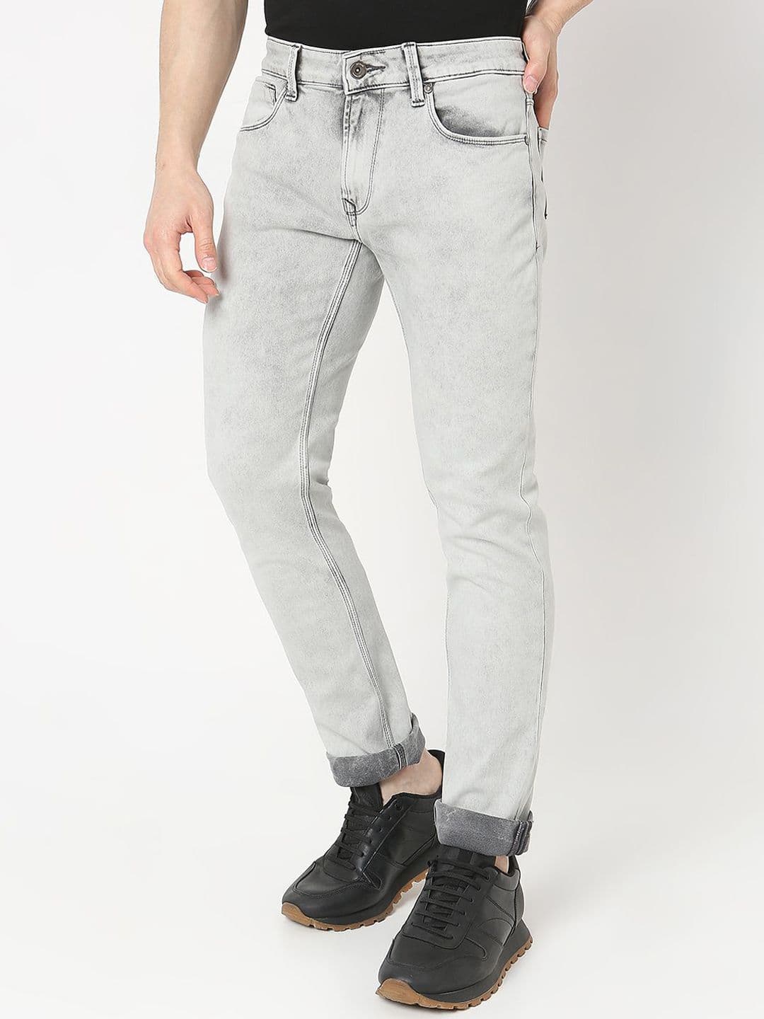 SPYKAR Men Regular Fit Mid-Rise Low Distress Heavy Fade Jeans thumbnail 5
