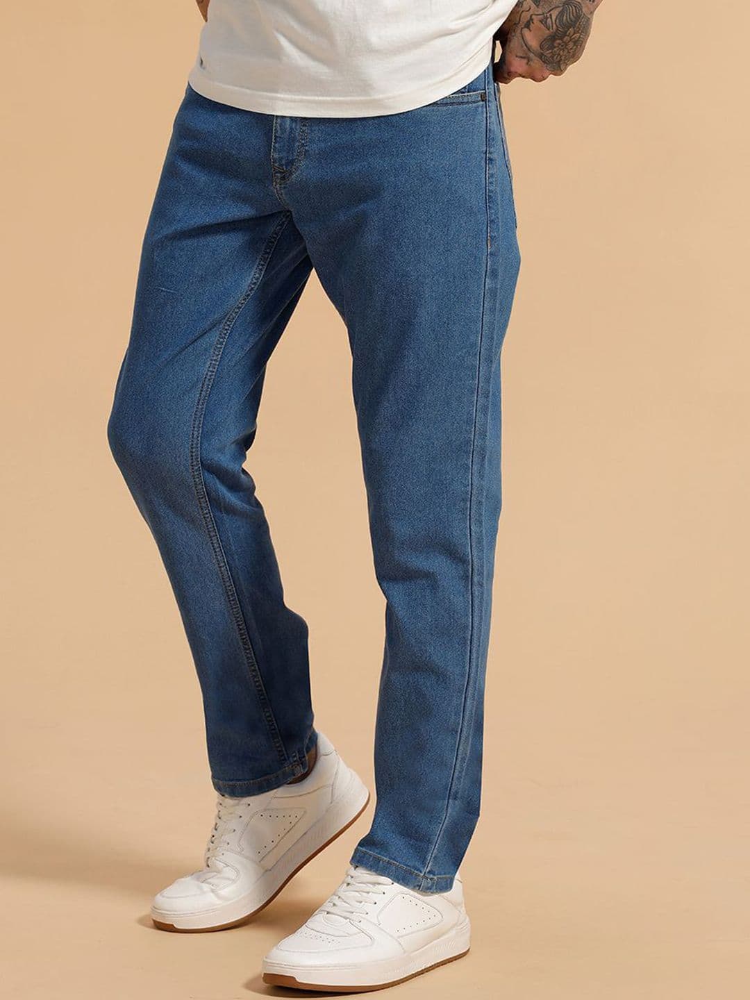 WROGN Men Comfort Slim Fit Mid-Rise Jeans thumbnail 6