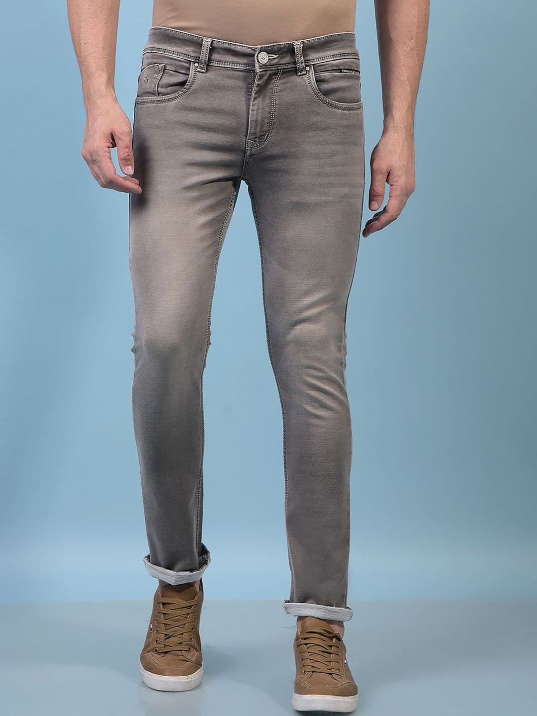 Crimsoune Club Men Slim Fit Mid-Rise Heavy Fade  Jeans - view 1