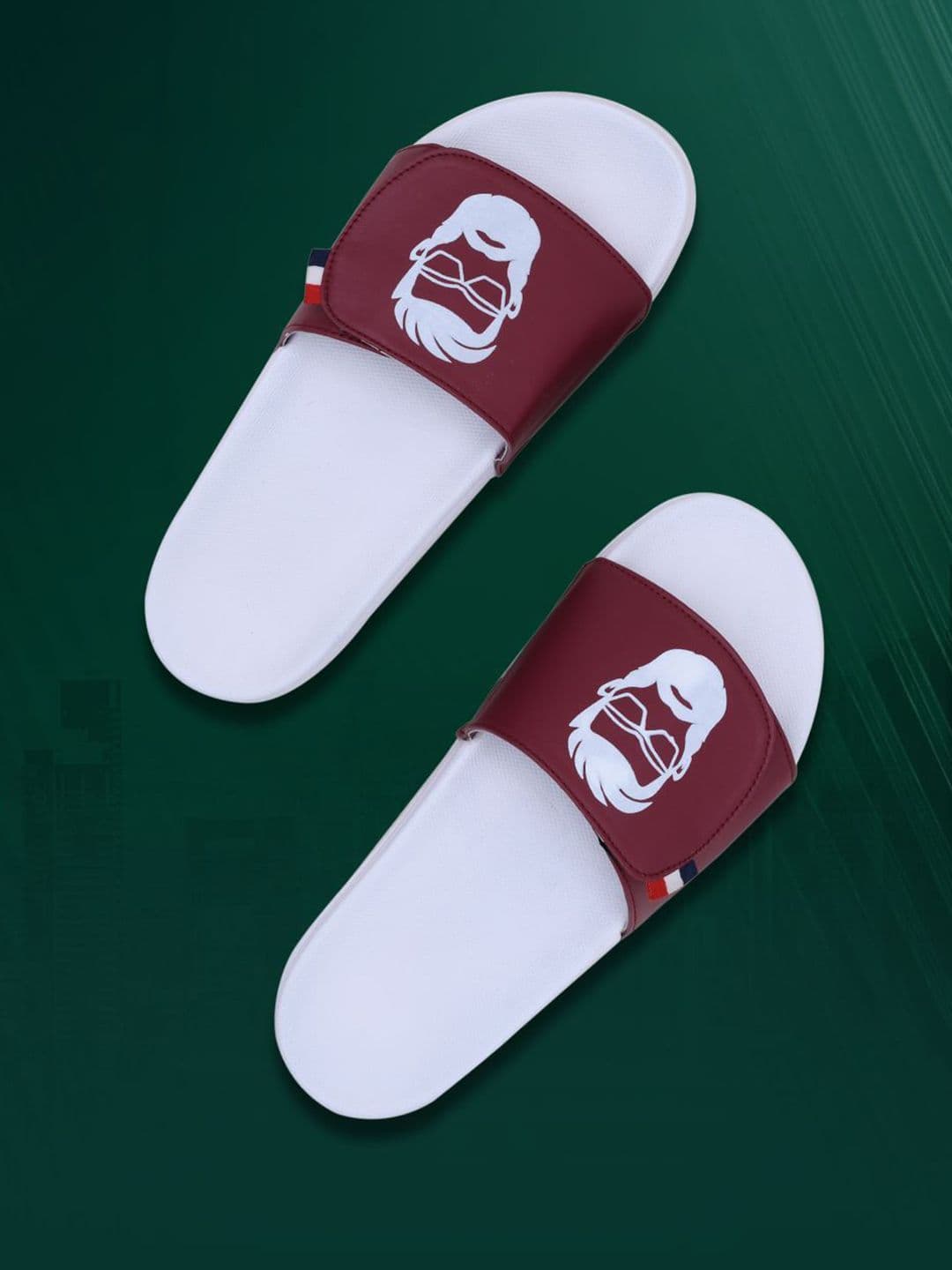 PERY PAO Stylish Graphic Printed Cushioned Footbed Sliders - view 1