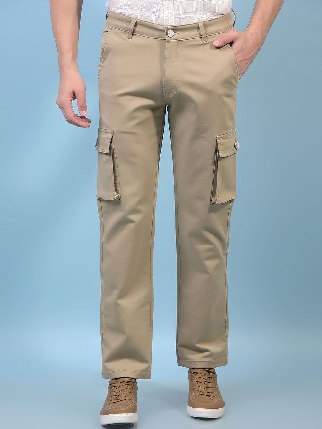 Crimsoune Club Men Regular Fit Mid-Rise Stretchable Cargo Styles Jeans - view 1