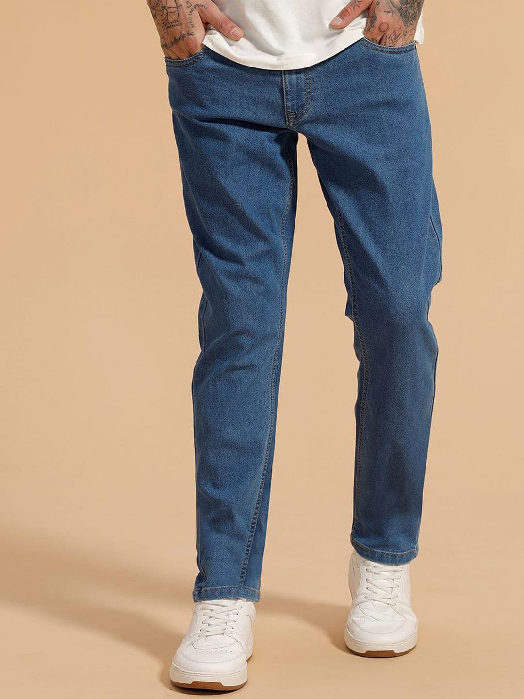 WROGN Men Comfort Slim Fit Mid-Rise Jeans - view 1