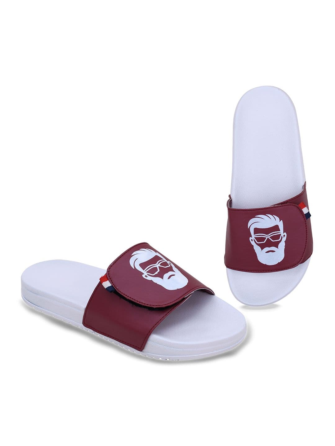 PERY PAO Stylish Graphic Printed Cushioned Footbed Sliders thumbnail 4