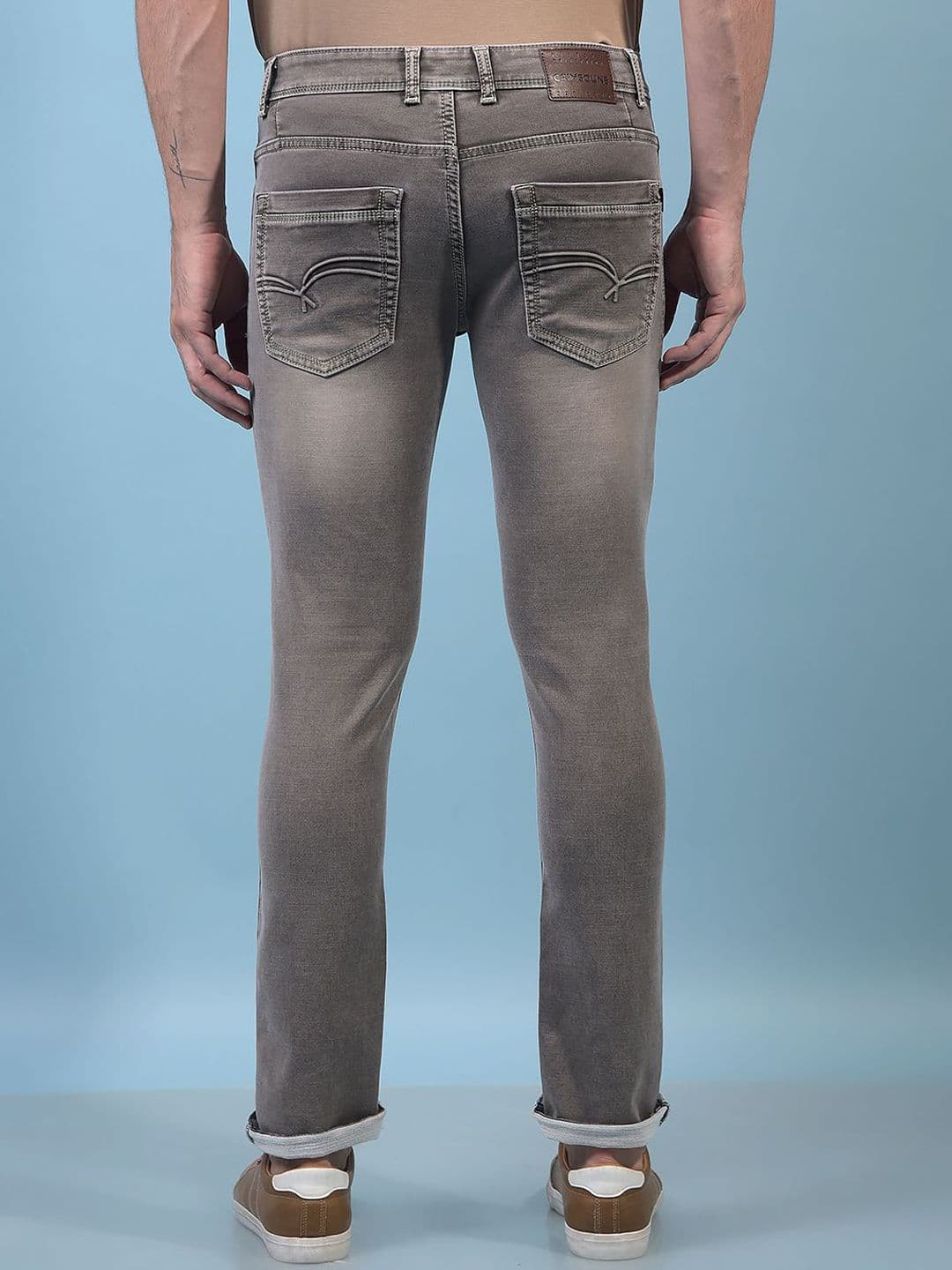 Crimsoune Club Men Slim Fit Mid-Rise Heavy Fade  Jeans thumbnail 6