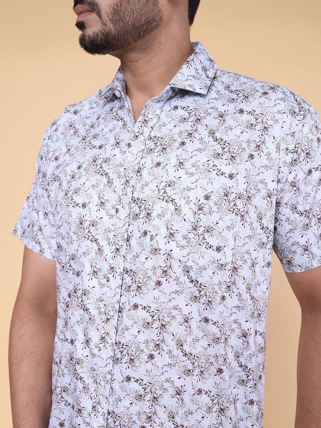 W & G Men Relaxed Floral Printed Casual Shirt thumbnail 5