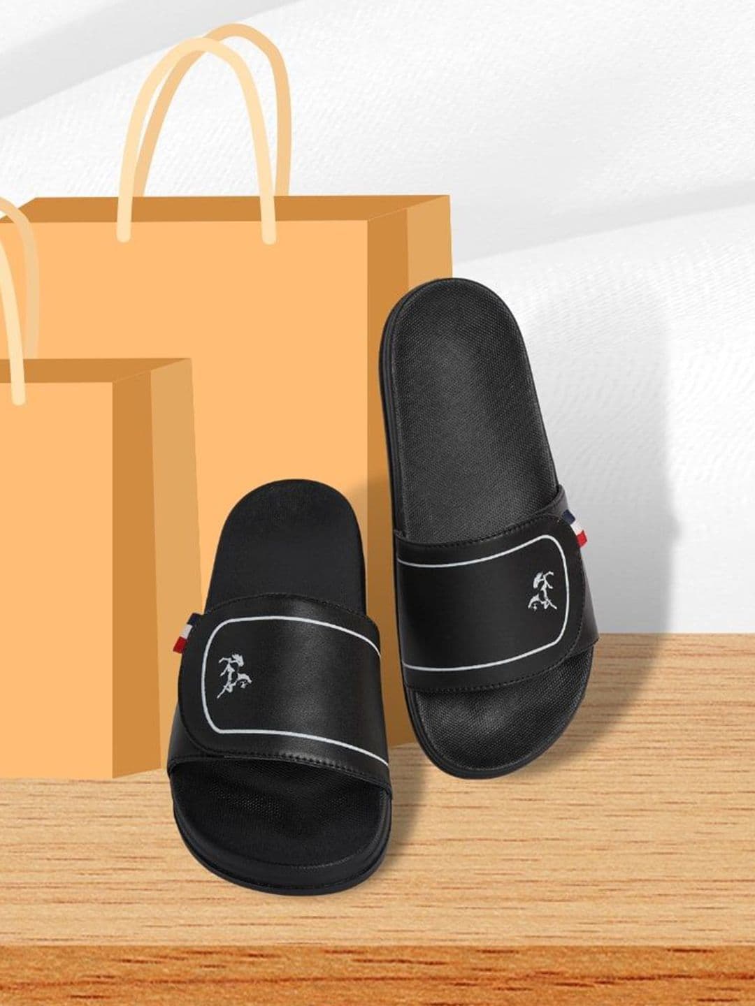 PERY PAO Grey Stylish Flip Flop Sliders - view 1
