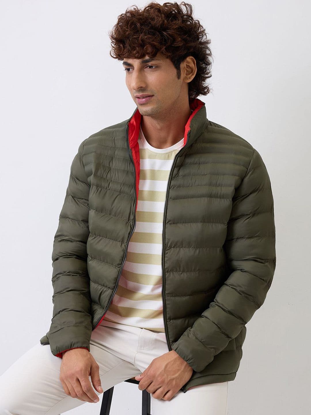 SPYKAR Men Longline Puffer Jacket thumbnail 2