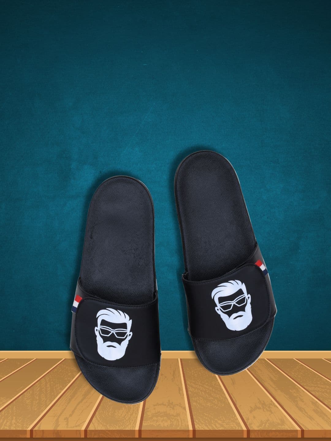 PERY PAO Men Printed Sliders - view 1