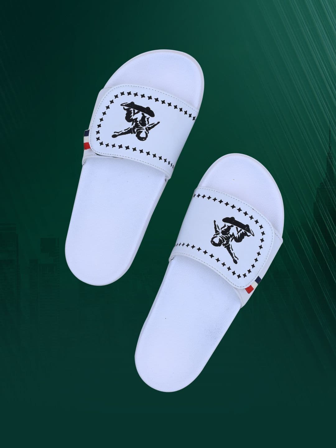 PERY PAO Stylish Flip Flop Sliders - view 1