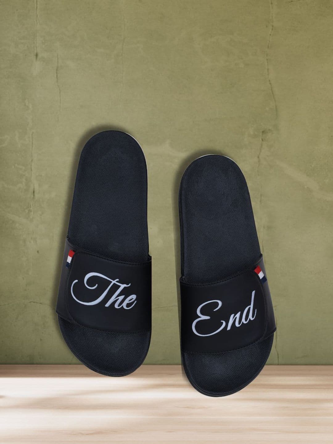 PERY PAO Typography Printed Cushioned Footbed Slippers - view 1