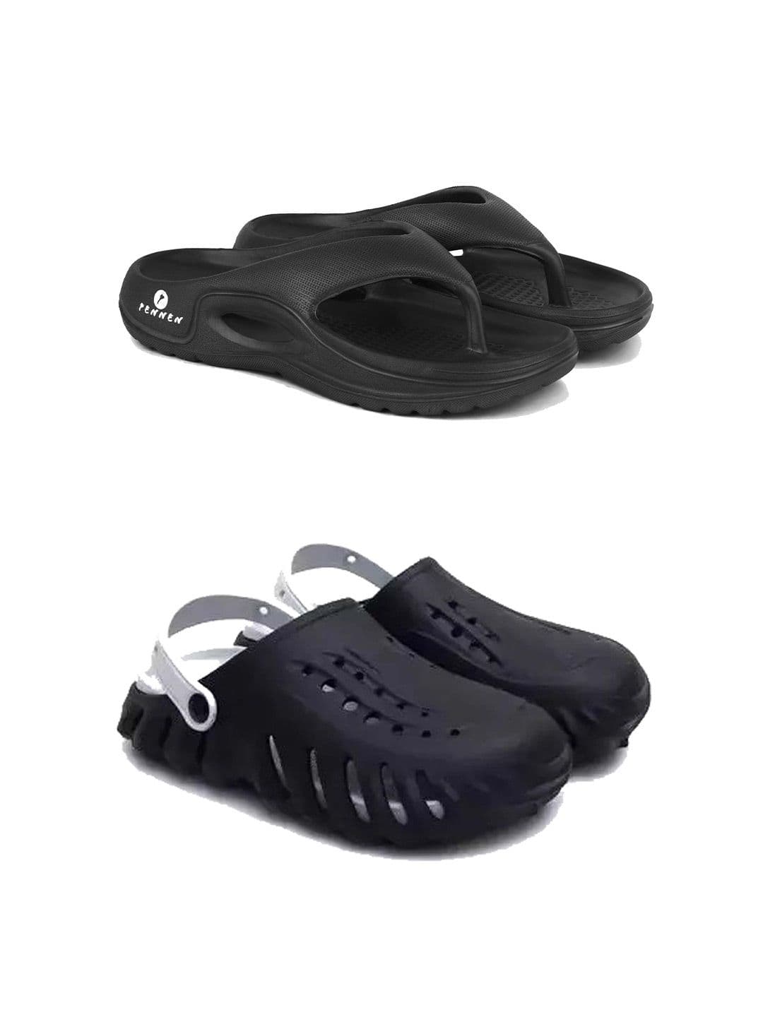 PENNEN Men Set Of 2 Thong Flip-Flops & Clogs thumbnail 2