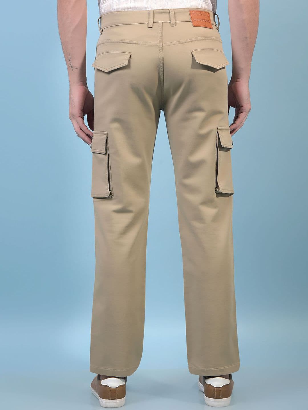 Crimsoune Club Men Regular Fit Mid-Rise Stretchable Cargo Styles Jeans thumbnail 7