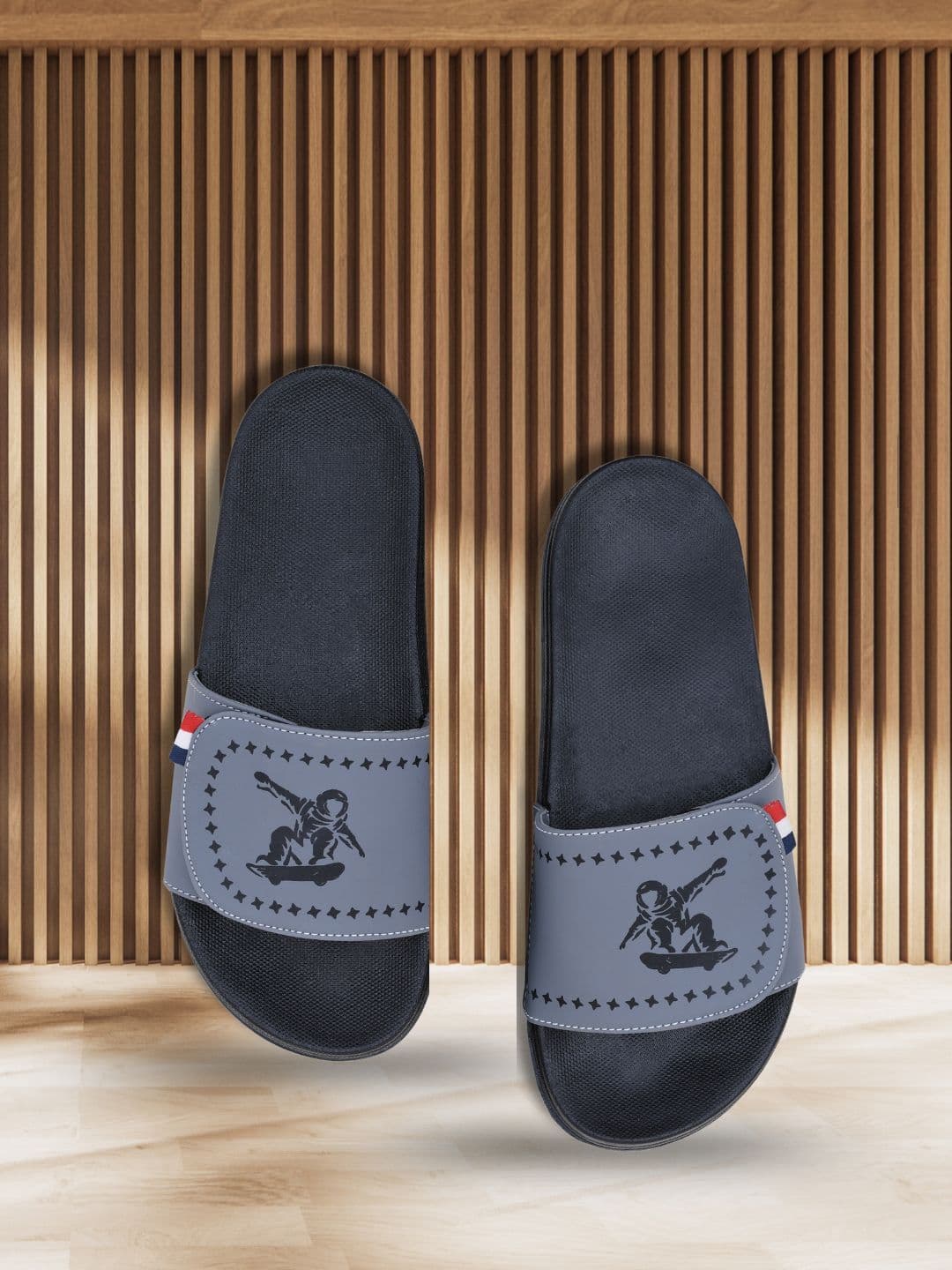 PERY PAO Graphic Printed Cushioned Footbed Sliders - view 1