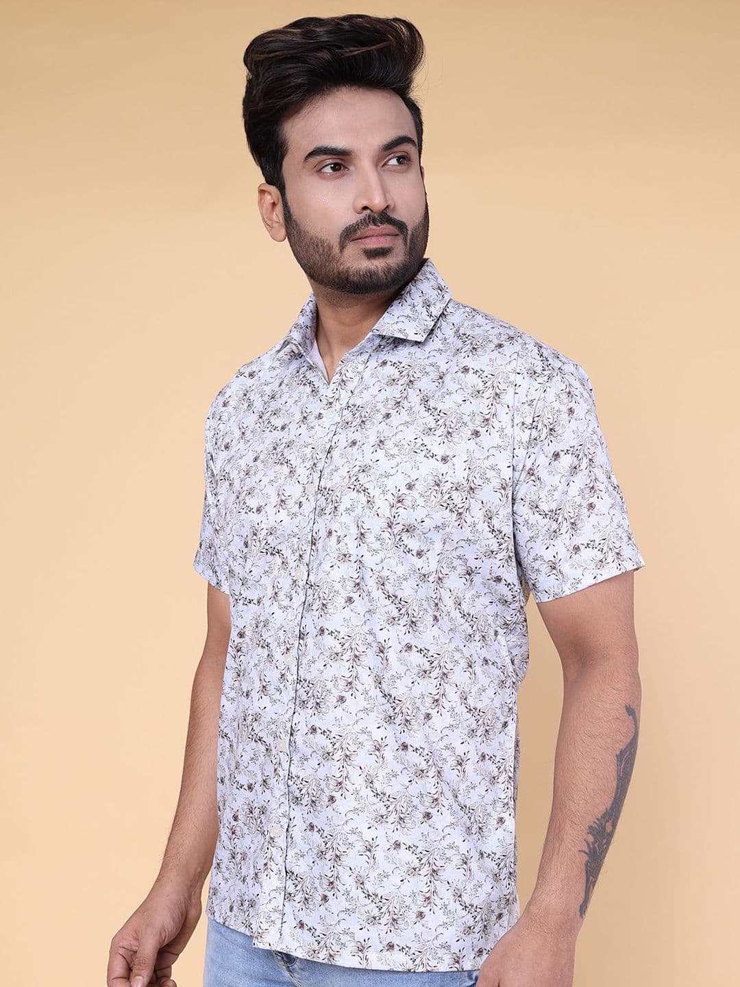 W & G Men Relaxed Floral Printed Casual Shirt thumbnail 4