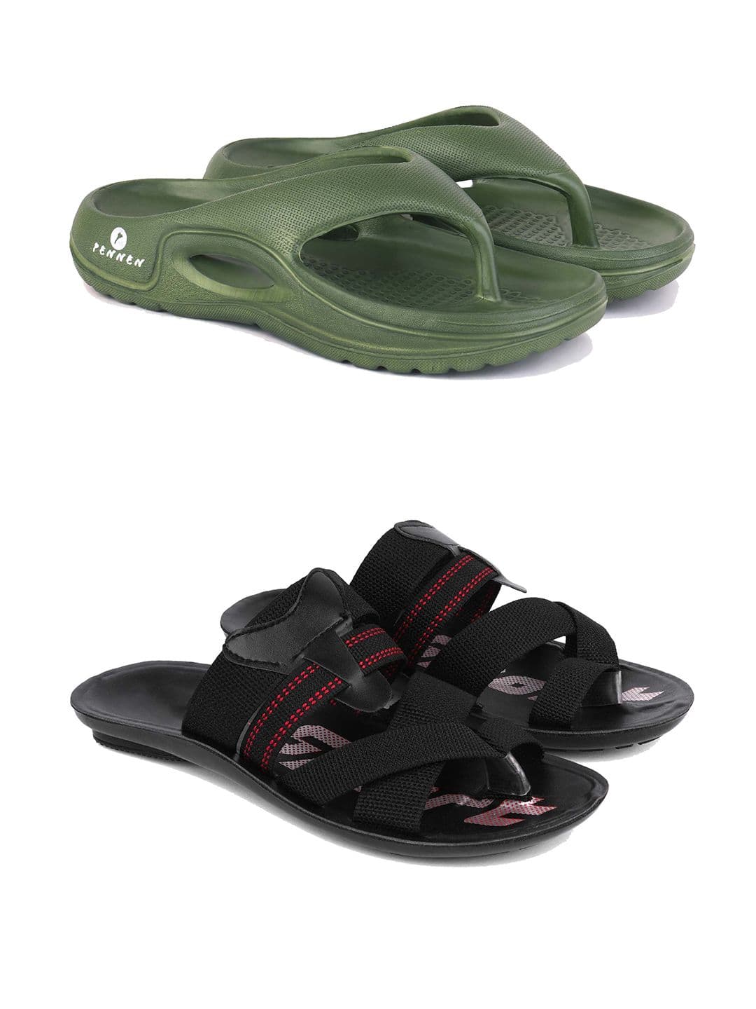PENNEN Set Of 2 Thong Flip-Flops & Comfort Sandals - view 1