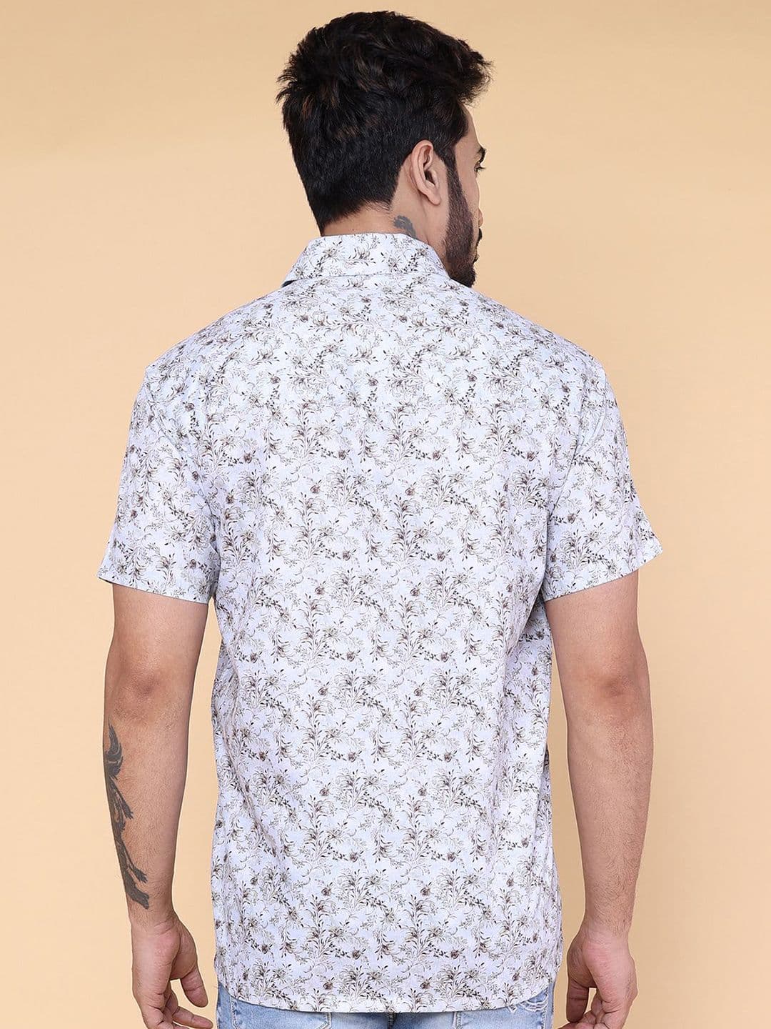 W & G Men Relaxed Floral Printed Casual Shirt thumbnail 2