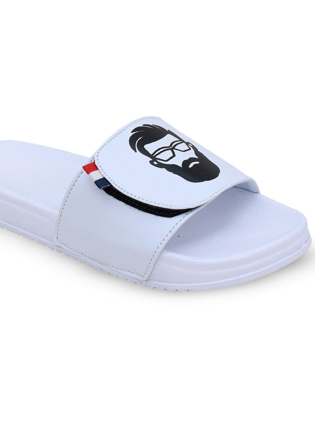 PERY PAO Stylish Graphic Printed Cushioned Footbed Sliders thumbnail 5
