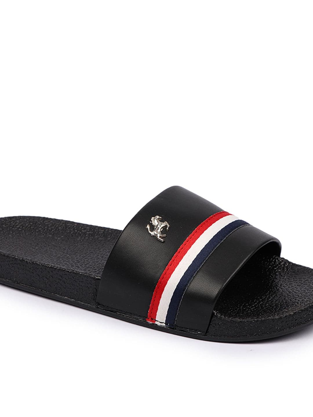 PERY PAO Striped Cushioned Footbed Sliders thumbnail 5
