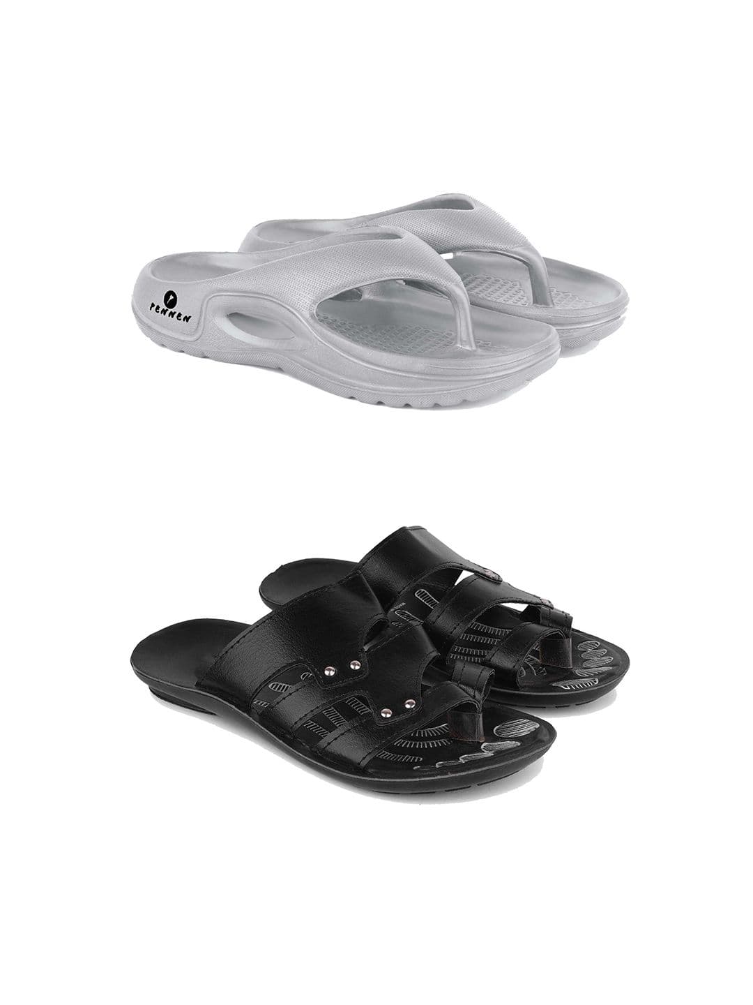 PENNEN Men Set Of 2 Anti-Skid Thong Flip-Flops - view 1