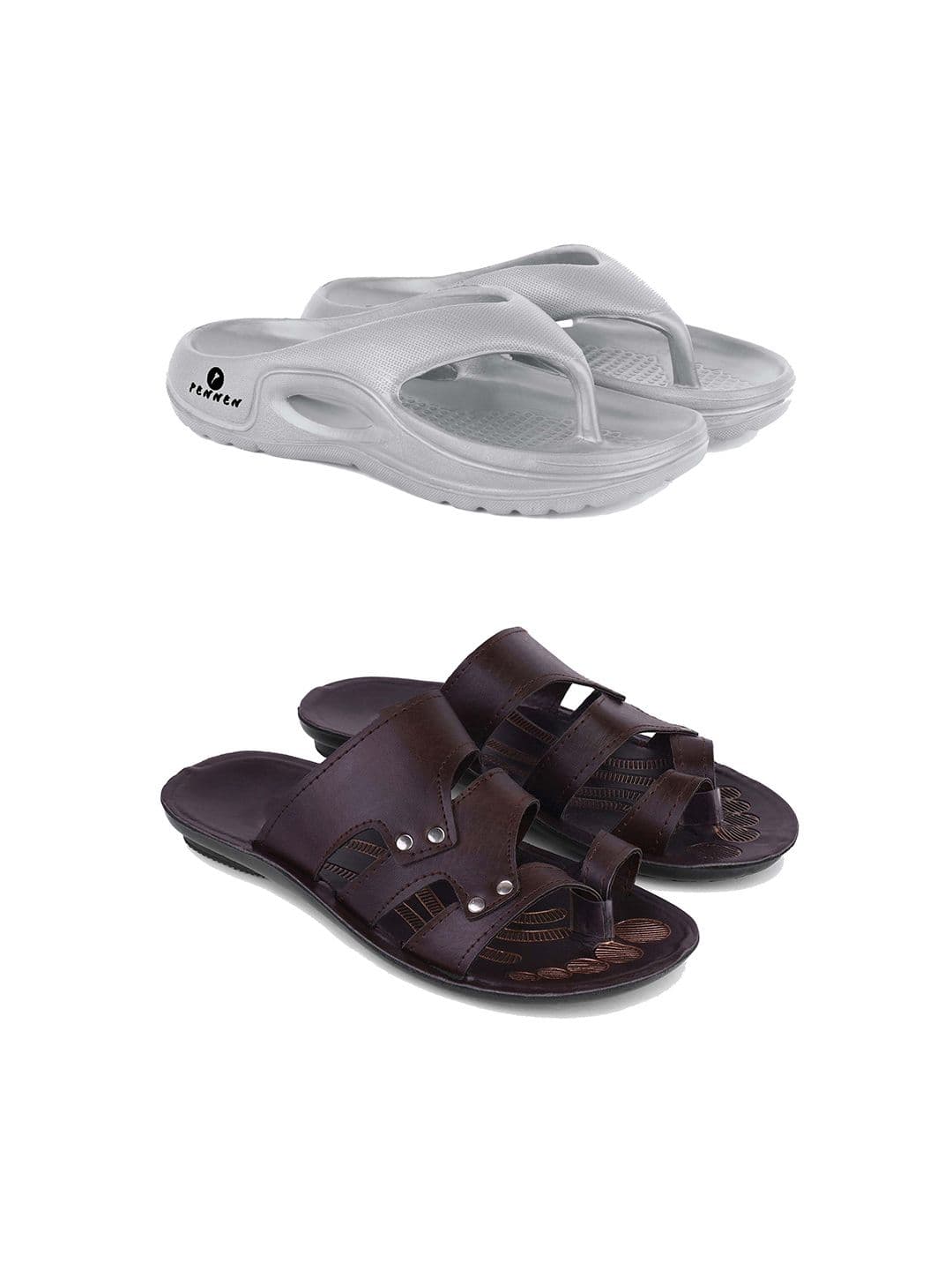 PENNEN Set Of 2 Thong Flip-Flops & Comfort Sandals - view 1