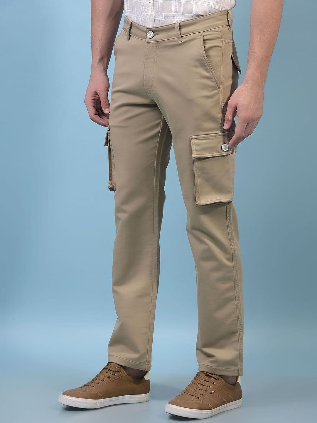 Crimsoune Club Men Regular Fit Mid-Rise Stretchable Cargo Styles Jeans thumbnail 3