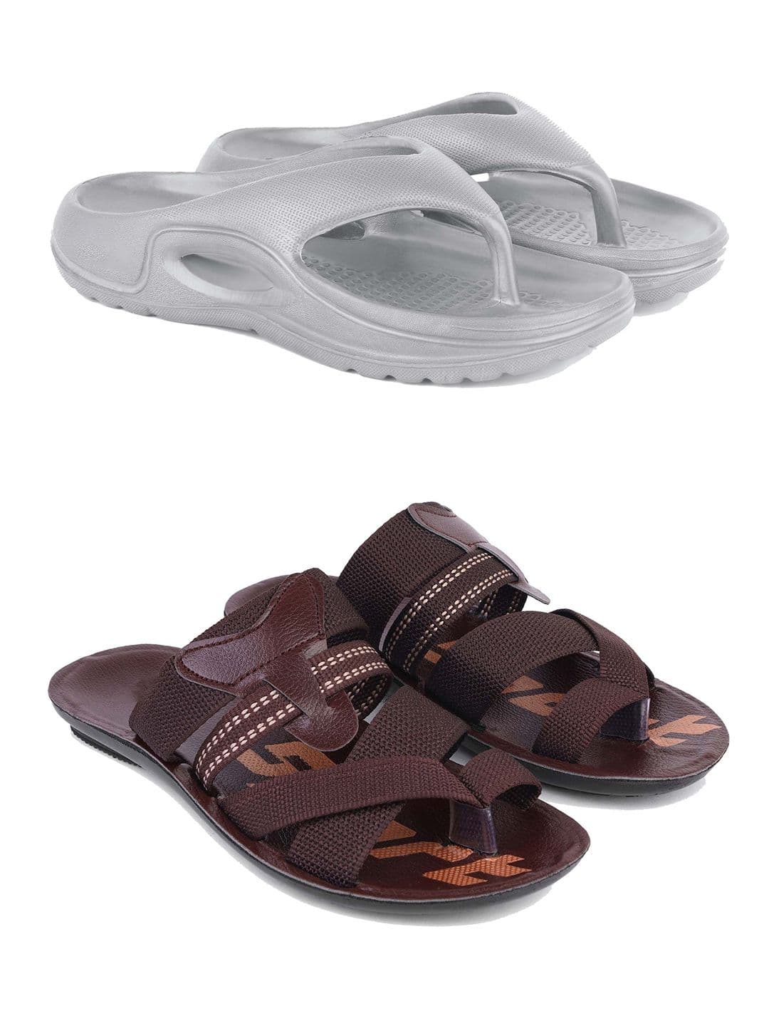 DRACKFOOT Men Set Of 2 Comfort Sandals & Thong Flip-Flops - view 1