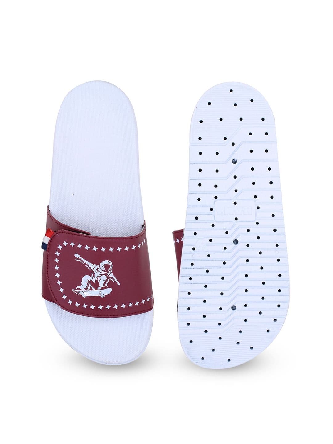 PERY PAO Stylish Graphic Printed Cushioned Footbed Sliders thumbnail 4