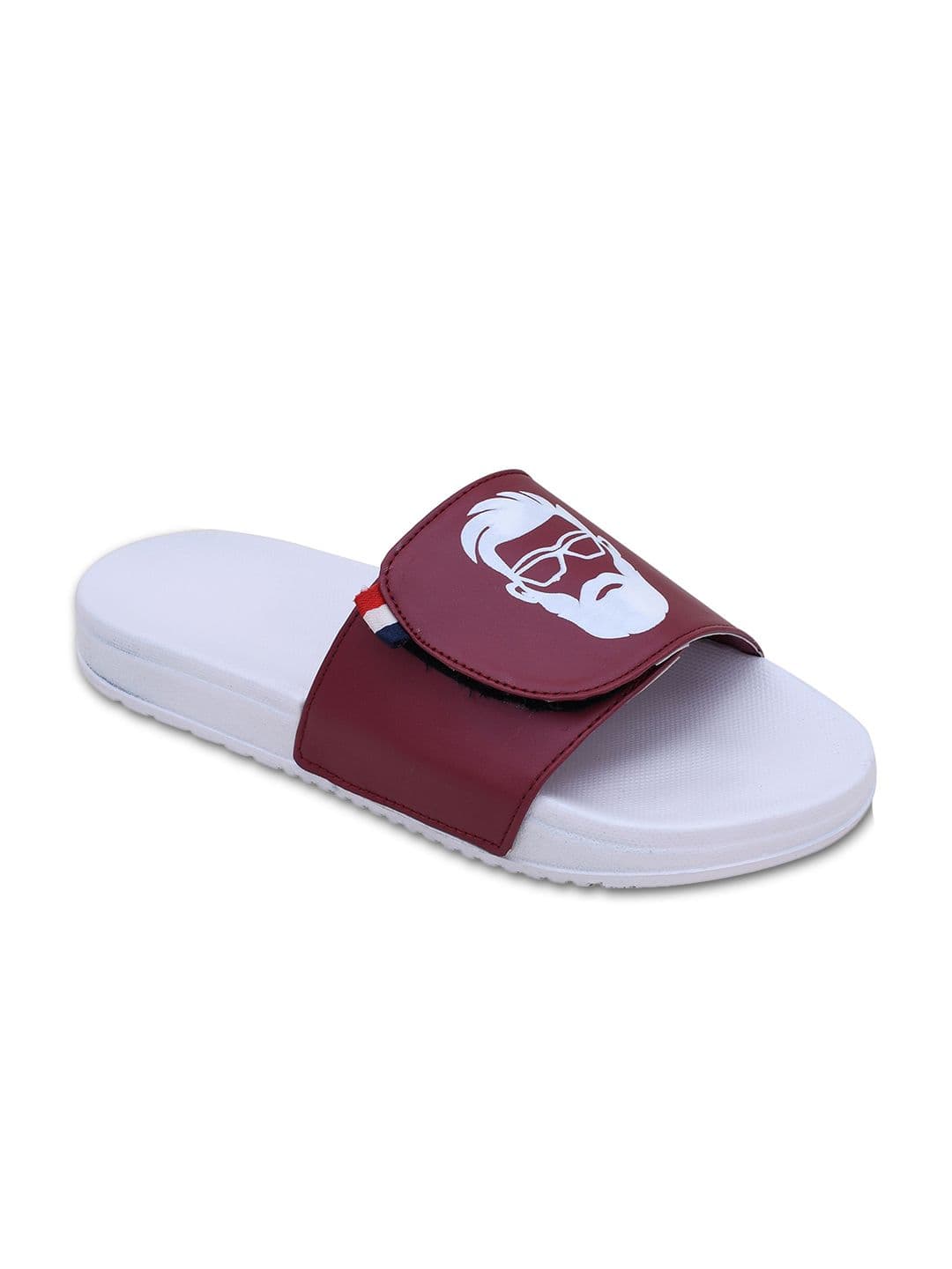PERY PAO Stylish Graphic Printed Cushioned Footbed Sliders thumbnail 3
