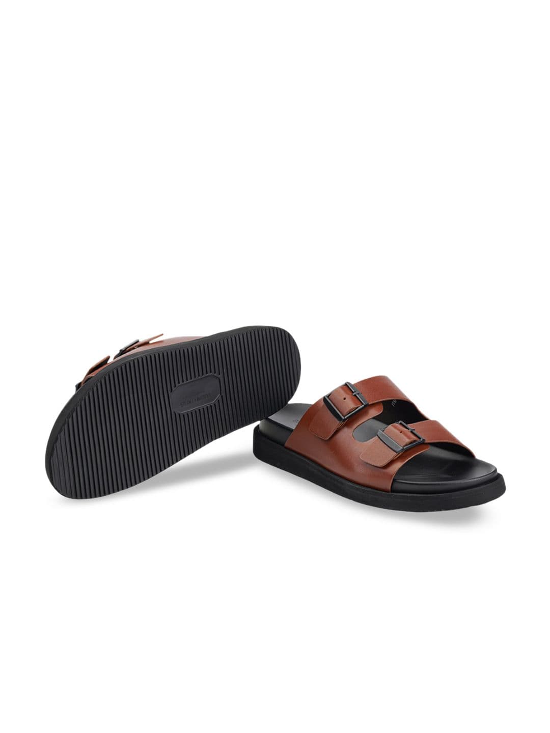 CORDWAINERS Men Textured Leather Comfort Sandals thumbnail 2