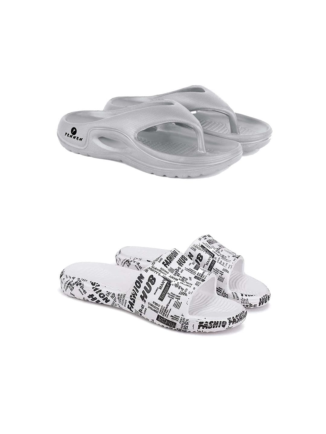 PENNEN Men Set Of 2 High Quality & Soft Thong Flip-Flops & Sliders - view 1