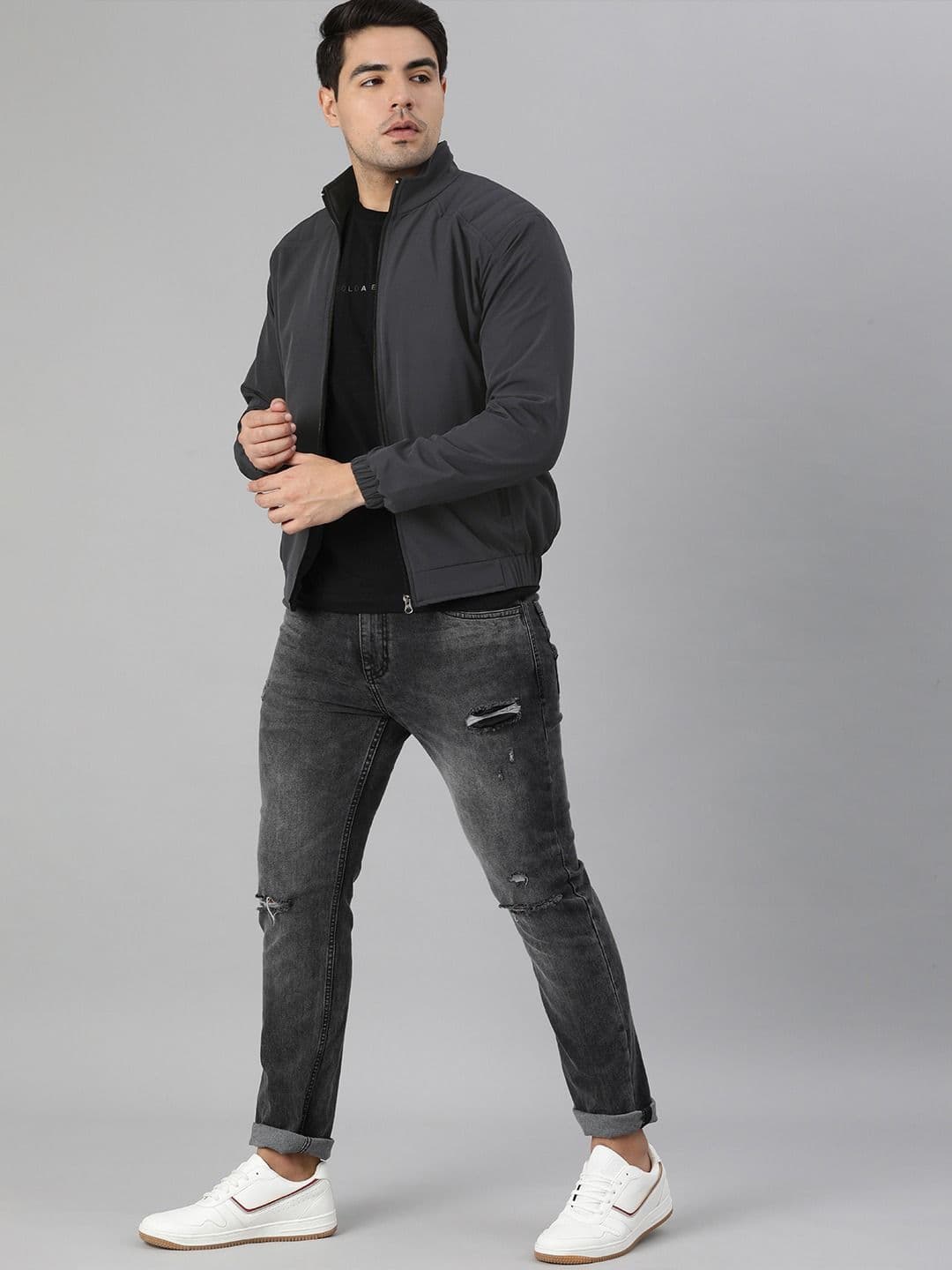 VOXATI Men Mock Collar Sporty Jacket thumbnail 3