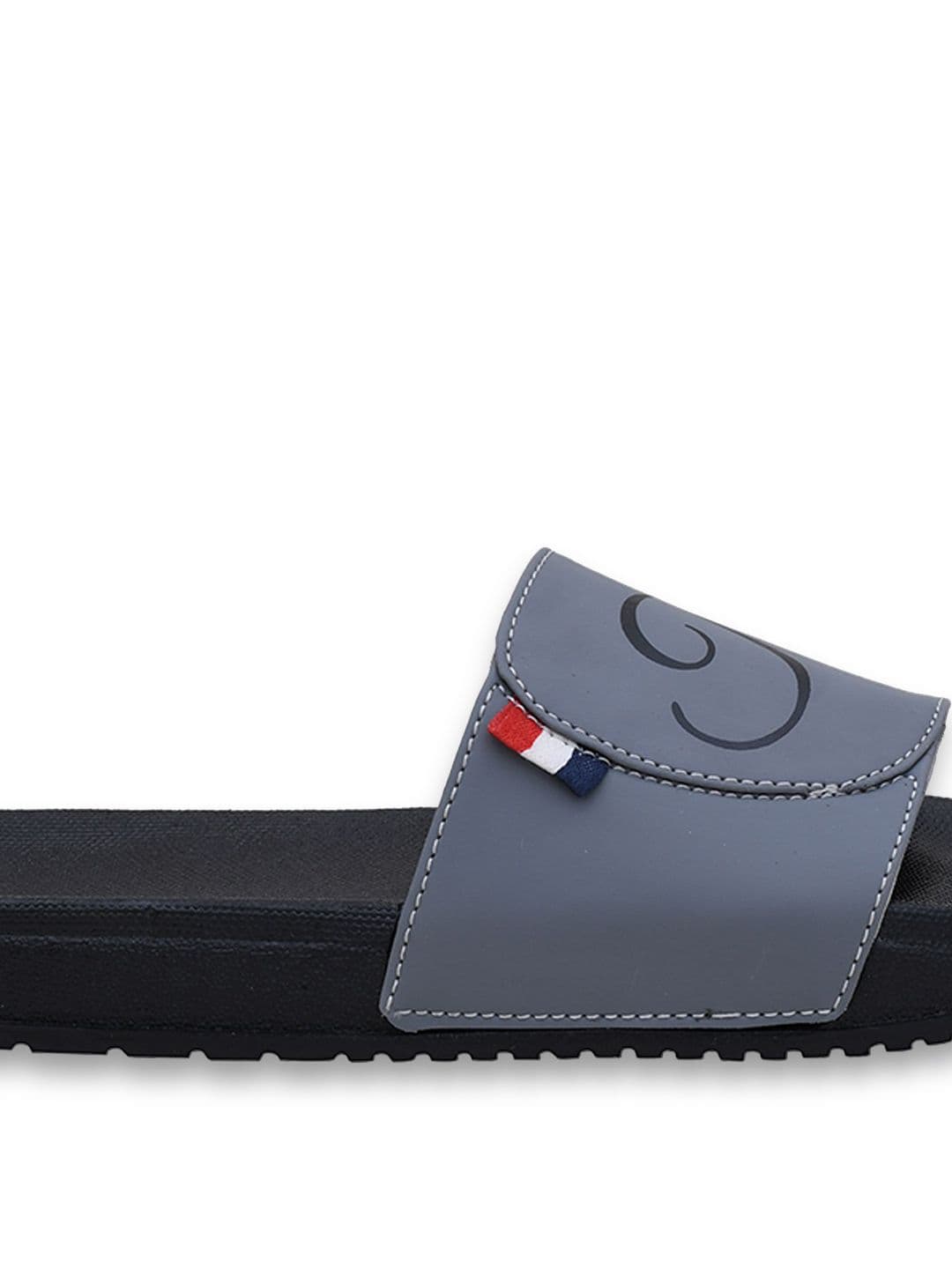 PERY PAO Typography Printed Cushioned Footbed Sliders thumbnail 5