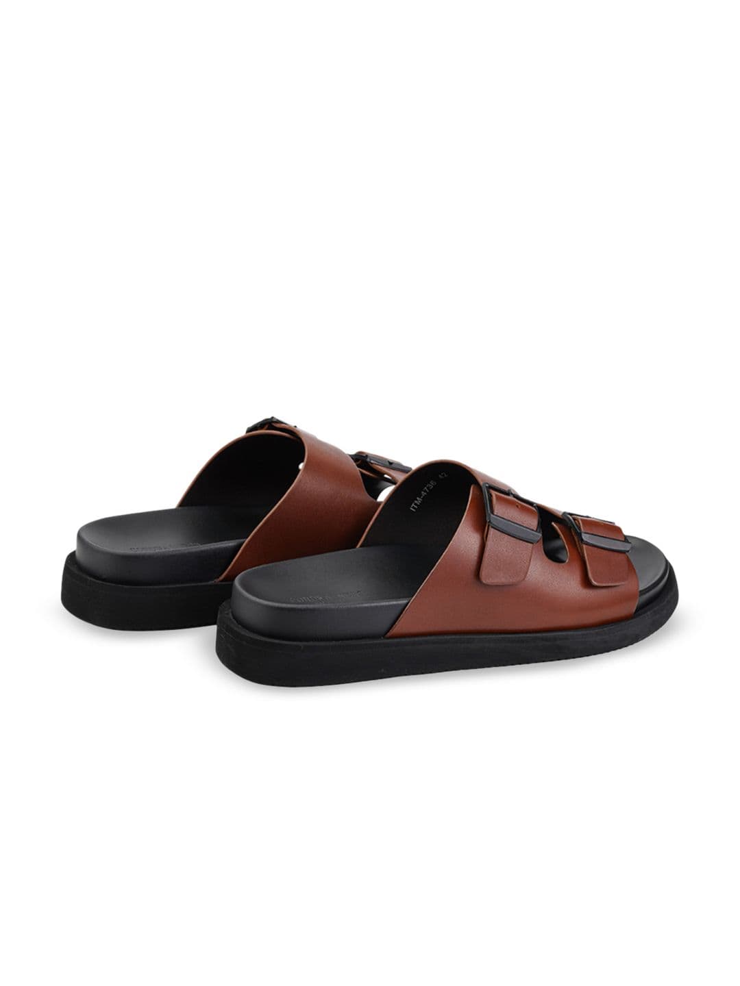 CORDWAINERS Men Textured Leather Comfort Sandals thumbnail 5