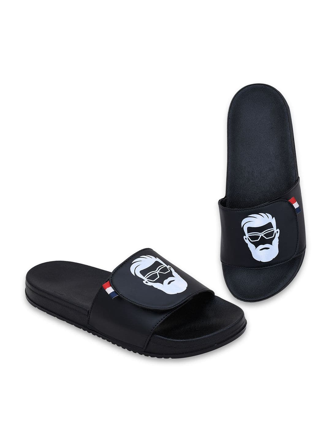 PERY PAO Men Printed Sliders thumbnail 2