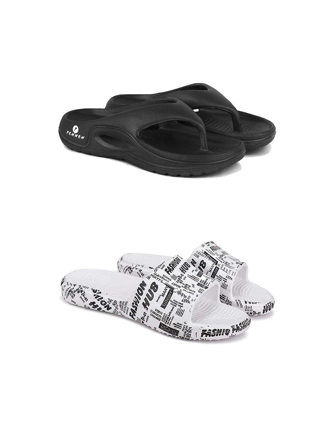 PENNEN Men Set Of 2 Thong Flip-Flops & Sliders - view 1