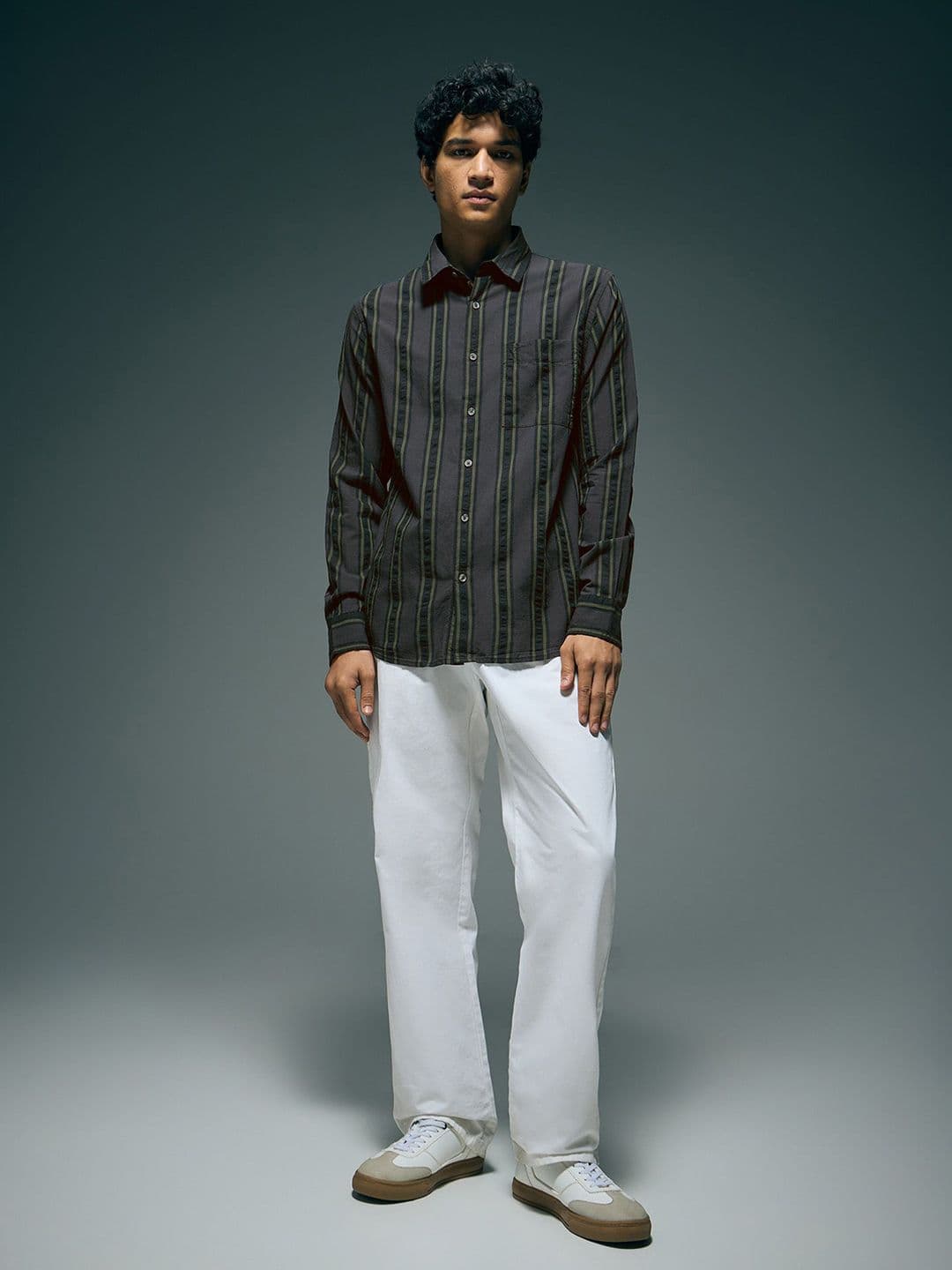 Flying Machine Men Classic Striped Casual Shirt thumbnail 6