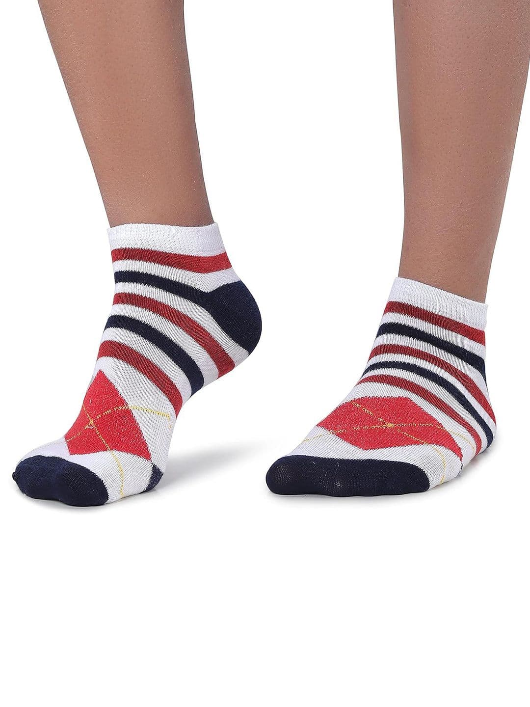 MJE Men Pack Of 5 Patterned Ankle Length Socks thumbnail 6