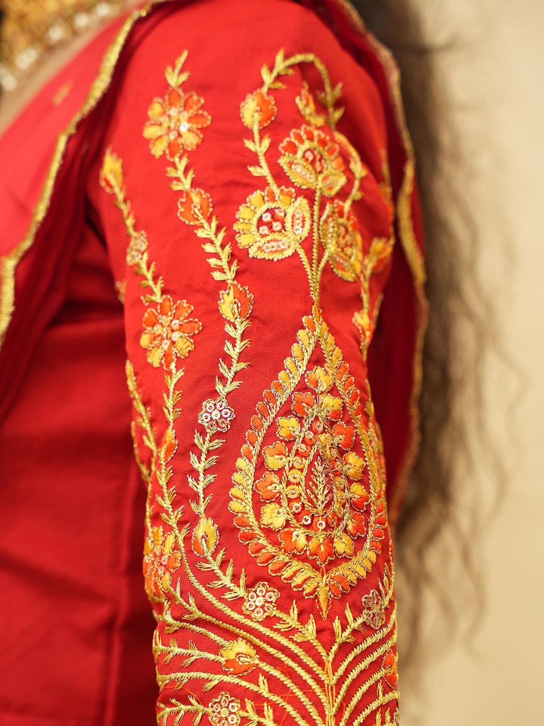 Fabcartz Embroidered Semi-Stitched Lehenga & Unstitched Blouse With Dupatta thumbnail 6