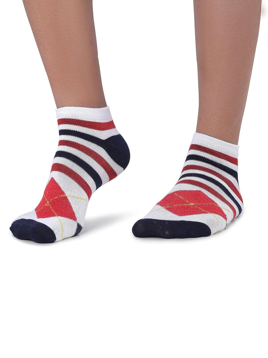 MJE Pack Of 5 Patterned Ankle Length Socks thumbnail 3