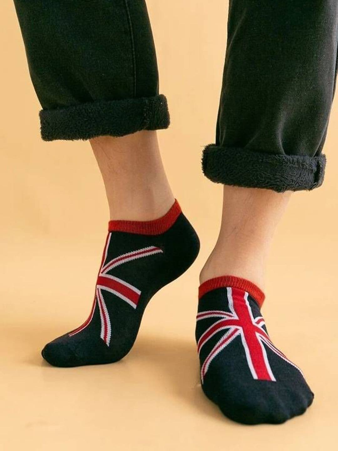 MJE Men Pack Of 5 Patterned Ankle Length Socks thumbnail 6