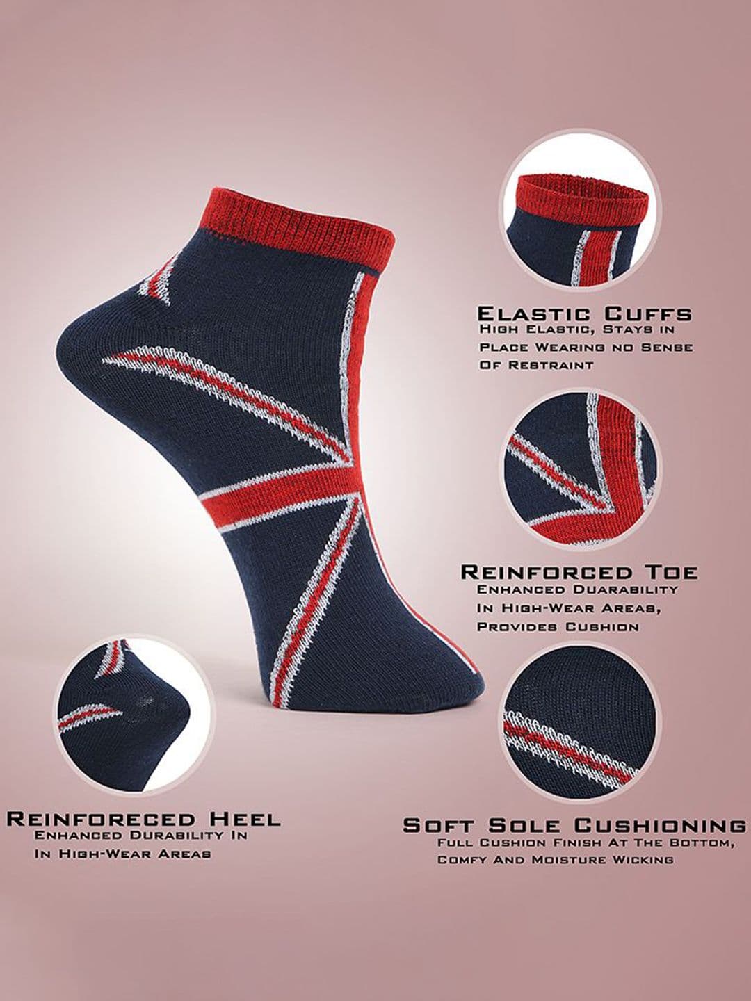 MJE Pack Of 5 Patterned Ankle Length Socks thumbnail 4