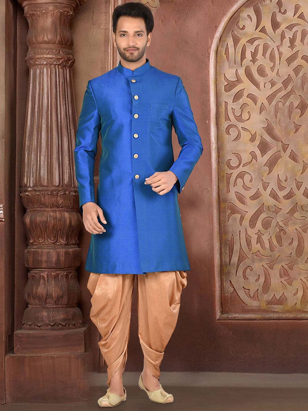 RANAK Mandarin Collar Sherwani Set